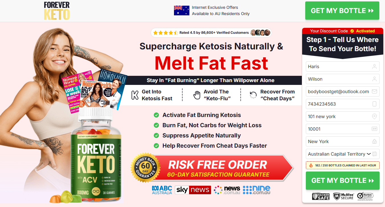 Forever Keto Gummies Australia