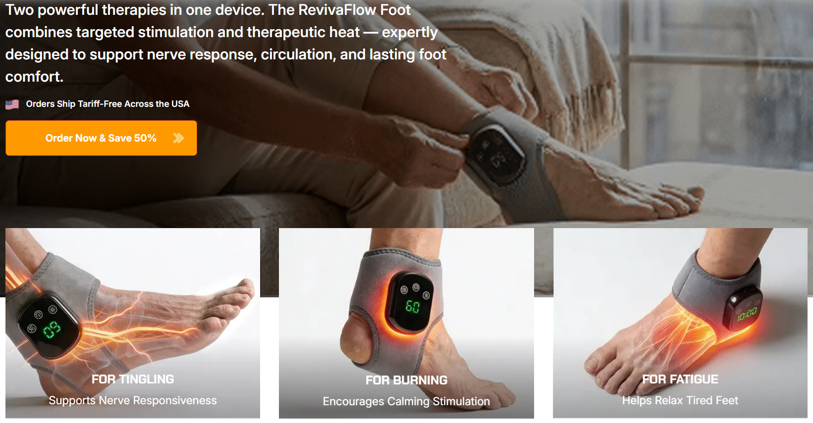 RevivaFlow Foot Massager