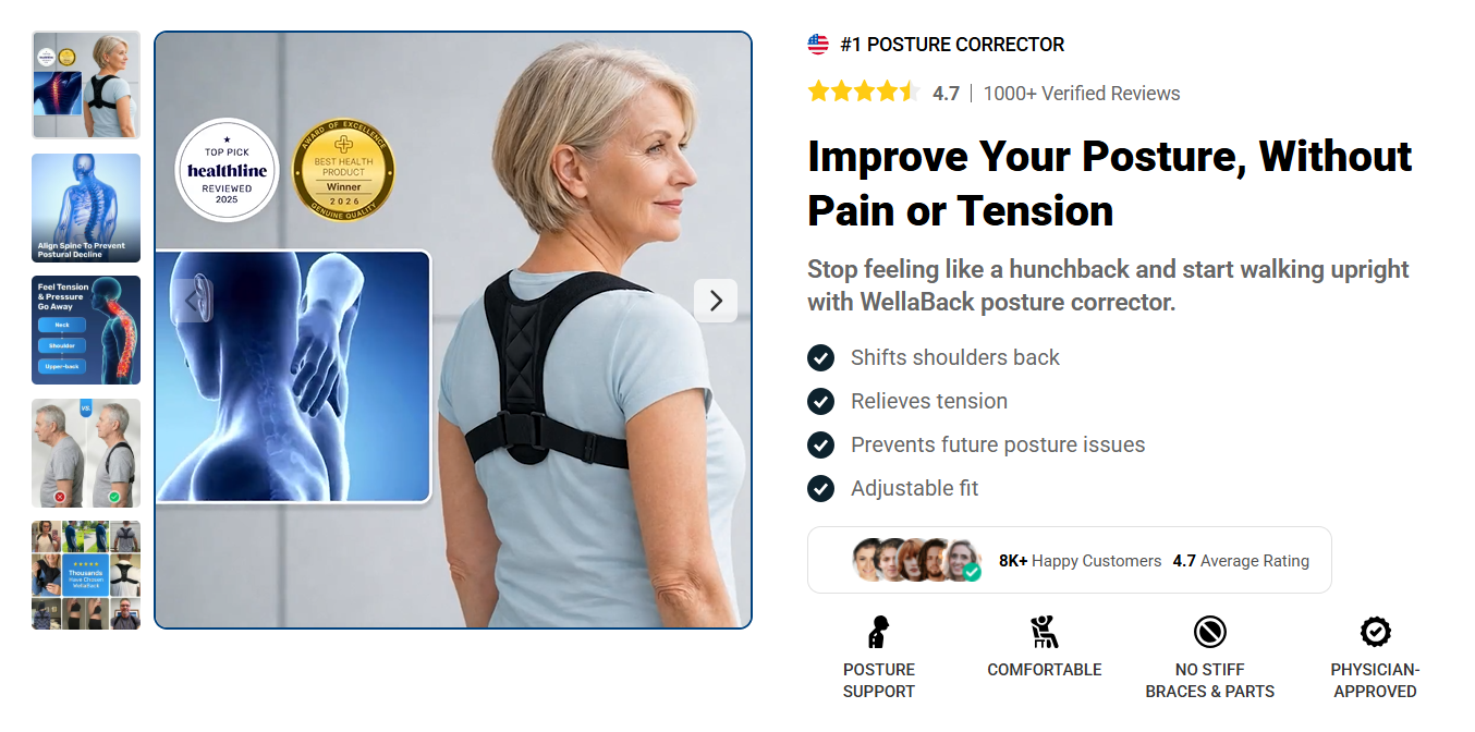 WellaBack Posture Corrector
